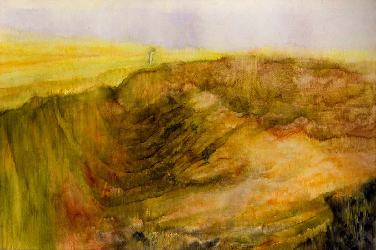 Sarah Biggs earthflow landscape